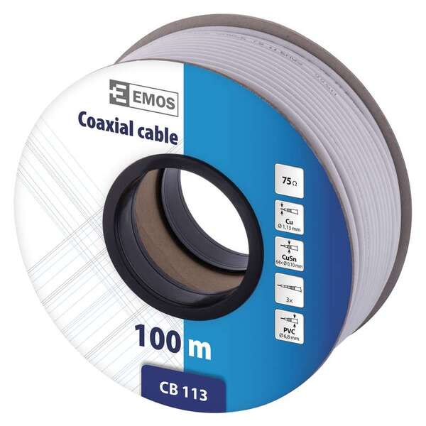 Koaxiální kabel CB100F, 100m S5141 1