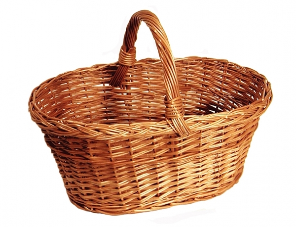 Koš na houby proutěný 40x25x17cm 1