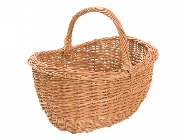 Koš nákupní zaoblený proutěný 44x32x40cm velký 1