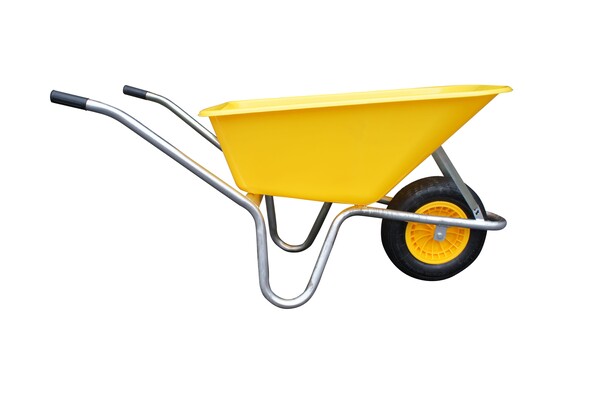 Kolečko zahradní LIVEX 100L PVC žluté 1
