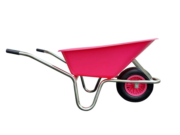 Kolečko zahradní LIVEX 100L PVC růžové Kolečko zahradní LIVEX 100L PVC růžové 1