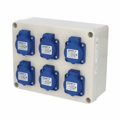 Zás. krabice AcquaBOX 3066 IP54
6x230V s ochr. kolíkem Zás. krabice AcquaBOX 3066 IP54
6x230V s ochr. kolíkem 1