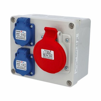 3069 Krabice IP44 2x230V, 1x400V/16A/5 3069 Krabice IP44 2x230V, 1x400V/16A/5 1