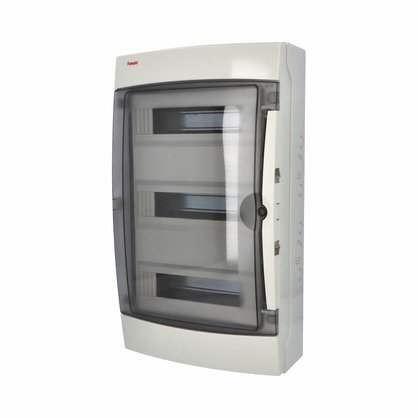 Rozvodnice Acqua 3942-TTB IP65, 42mod., na omítku, průhl. dveře, 565x326x150mm 1