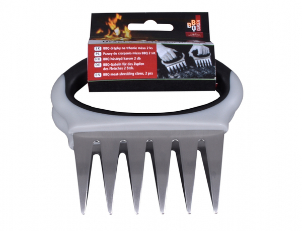Drápky na maso 12x13x3cm 2ks nerez BBQ 1