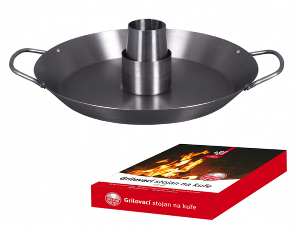 Pánev grilovací vertik. pr.36,5cm na kuře nerez BBQ 1