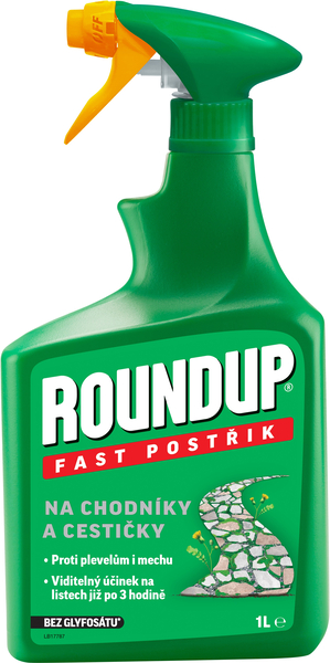 ROUNDUP Fast postřik pro chodník a cestičky 1L P&D 1