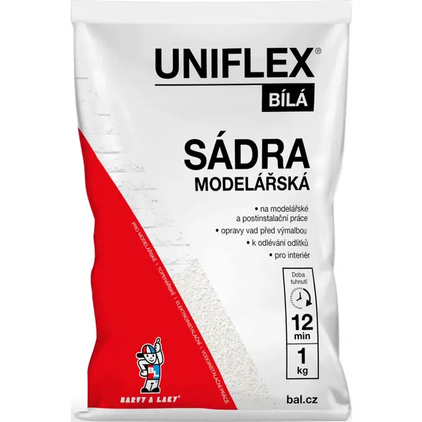 Sádra bílá 1kg 1