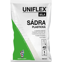 Sádra bílá plastická 1 kg UNIFLEX Sádra bílá plastická 1 kg UNIFLEX 2