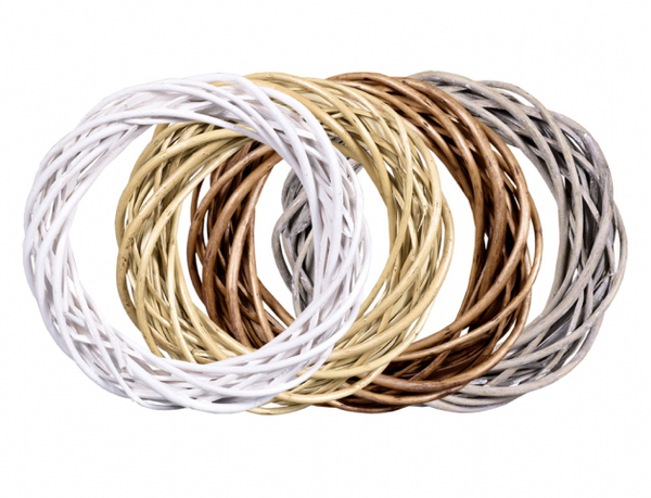 Kruh d20x6cm proutí štípané mix 1