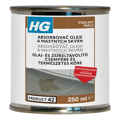 HG-Absorbovač oleje a mastných skvrn 250ml 1