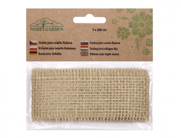 Stuha juta 5cm/2m natural 1