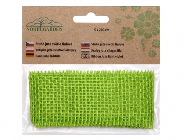 Stuha juta 5cm/2m sv.zelená 1