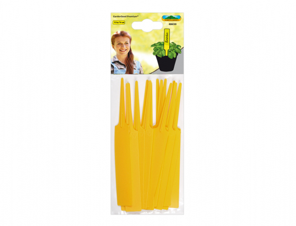 Jmenovka 14x1,8cm/15/zapichovací/ žlutá 1