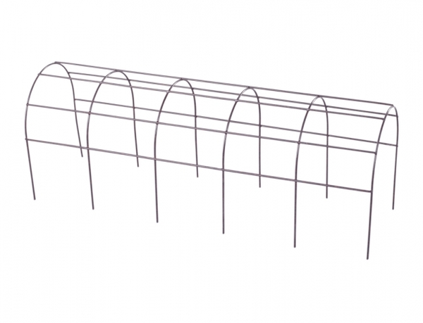 Mřížka opěrná truhlík LAUBE/kov/40cm/hnědá 1