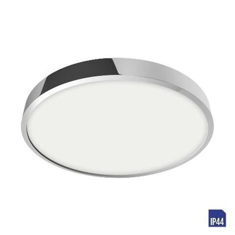 LENYS 49026 koupelnové přisazené svítidlo LED 18W 1500lm 4000K 19cm kulaté IP44, chromové 1