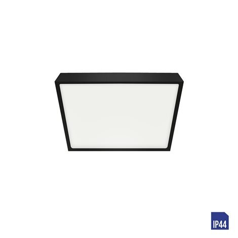 LENYS 49046 koupelnové přisazené svítidlo LED 6W 510lm 4000K 9cm hranaté IP44, černé 1