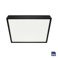 LENYS 49047 koupelnové přisazené svítidlo LED 12W 1000lm 4000K 14cm hranaté IP44, černé 2