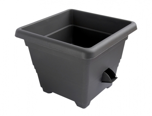 Květináč samozavlažovací BERGAMOT 30x30x24/knot/antr. 1