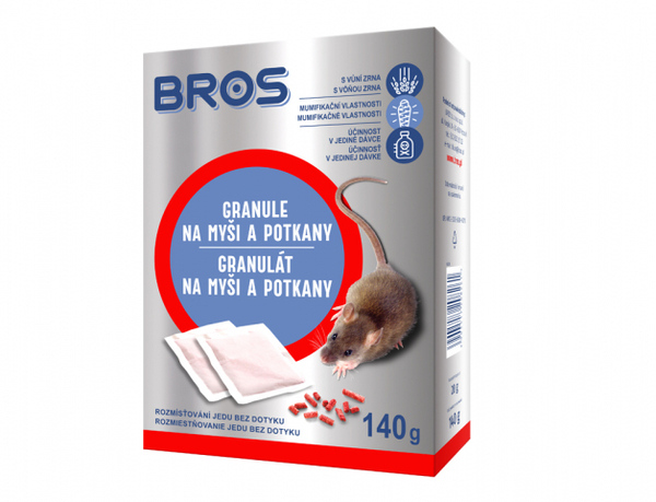 Bros-Granule na Myši a potkany 7x20g 1