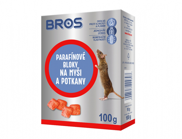 Bros-Parafínové bloky na Myši a potkany 100g 1