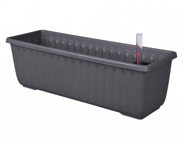 Truhlík samozav.SIESTA LUX 60x20x19/knoty/antrac. 1