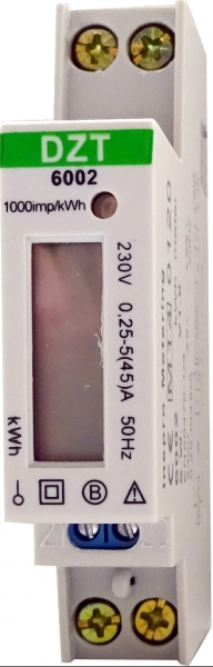 Elektroměr DZT 6002 0,25-45A CZ CEJCH, úředně ověřený E360 Elektroměr DZT 6002 0,25-45A CZ CEJCH, úředně ověřený E360 1