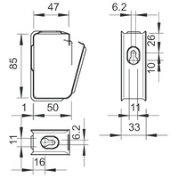 OBO 2207036 Svazkový držák Grip 2031 M 30 FS 2