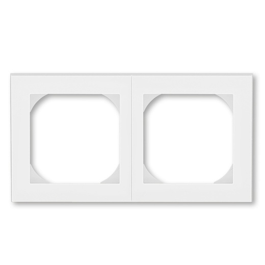 3901H-A05520 01 Rámeček dvojnásobný s otvory 55x55 bílá/ledová bílá 1