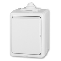 3553-06929 B ABB Praktik vypínač č.6 IP44 bílá 2