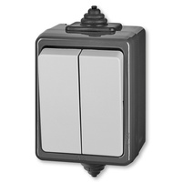 3553-52929 S ABB Praktik vypínač č.5B IP44 šedá 2