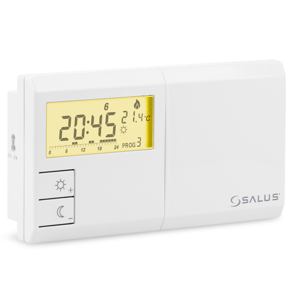 Termostat SALUS 091FLV2 prog.  230V/5A 0,2stC° napájení 2xAA 1