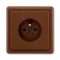 Classic 5517-2389 H3 zásuvka chráněná hnědá 2