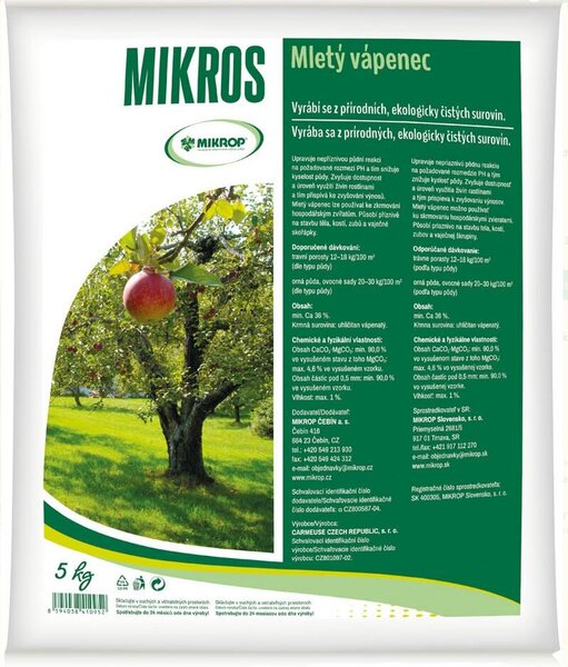 Mletý vápenec 5kg 1