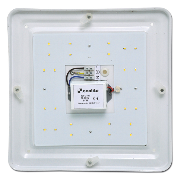 WD002-11W/LED/HF BELA II sv.plast/kov IP44, 1100lm 4100K radar 1