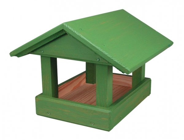 Krmítko dřevěné č.13/24x30x20cm/zelené Krmítko dřevěné č.13/24x30x20cm/zelené 1