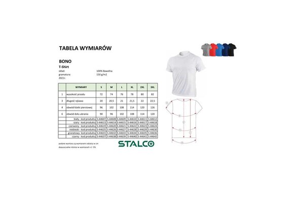 Tričko BONO, L, černá, STALCO Tričko BONO, L, černá, STALCO 1