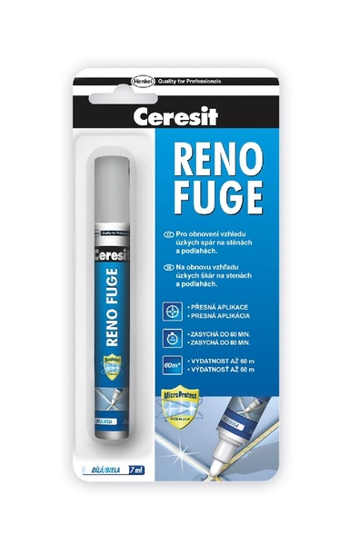 CERESIT Reno fuge obnovovač spár bílý 7ml CERESIT Reno fuge obnovovač spár bílý 7ml 1