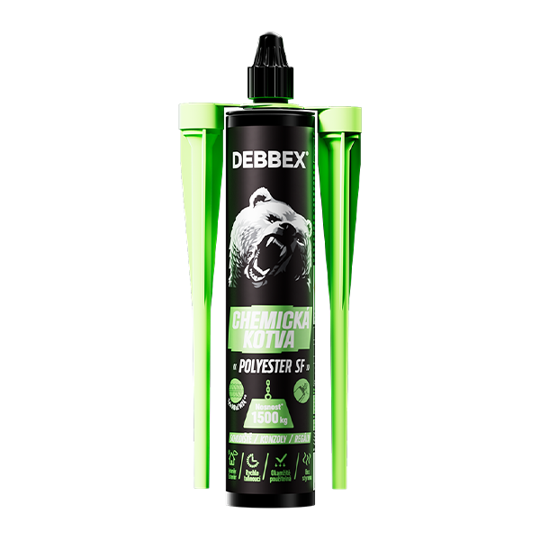 Kotva chemická bez styrenu Polyester SF 300ml DEBBEX 1