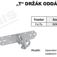 Tremis DOHSK – ,,T,, držák oddál. hrom. s kloubem FeZn VP005 2