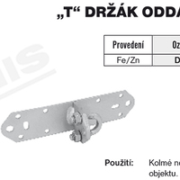 Tremis DOHS – ,,T,, držák oddáleného hromosvodu FeZn VP001 2