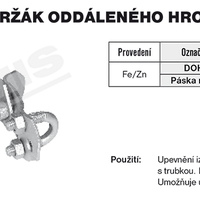 Tremis DOHT – držák oddál. hrom. a trubku FeZn VP045 2