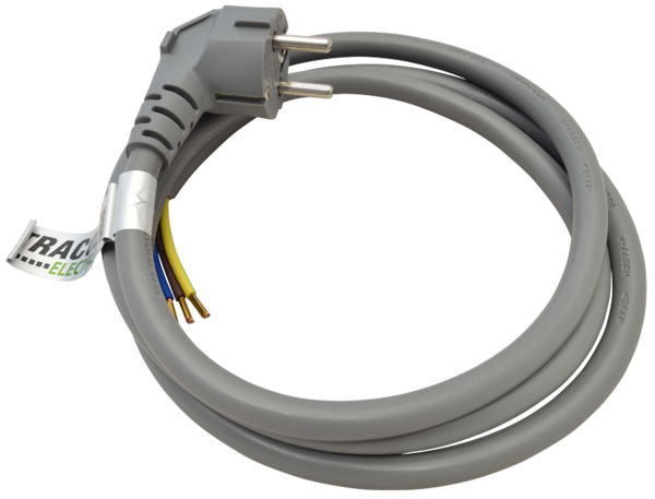 Flexošňůra; 3x2.5mm2, 3m, 16A, 250VAC, H05VV-F,3680W(DUAL Schuko/French 1