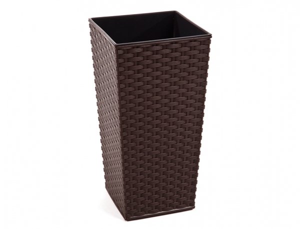Obal FINEZIA RATTAN 40x40x75cm/tm.hnědý 1