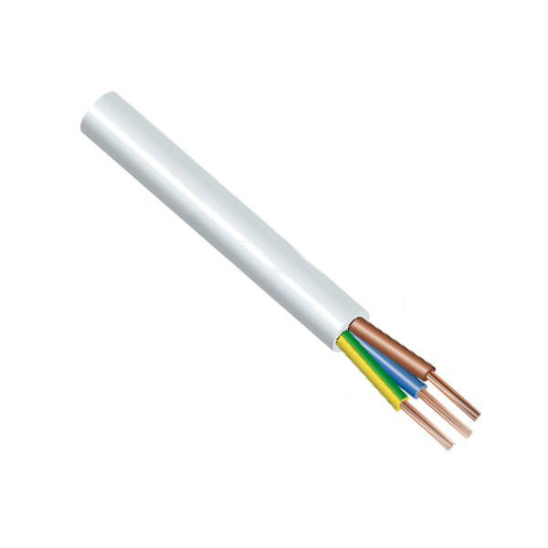 Kabel CYSY 3x1,5 bílý H05VV-F 1