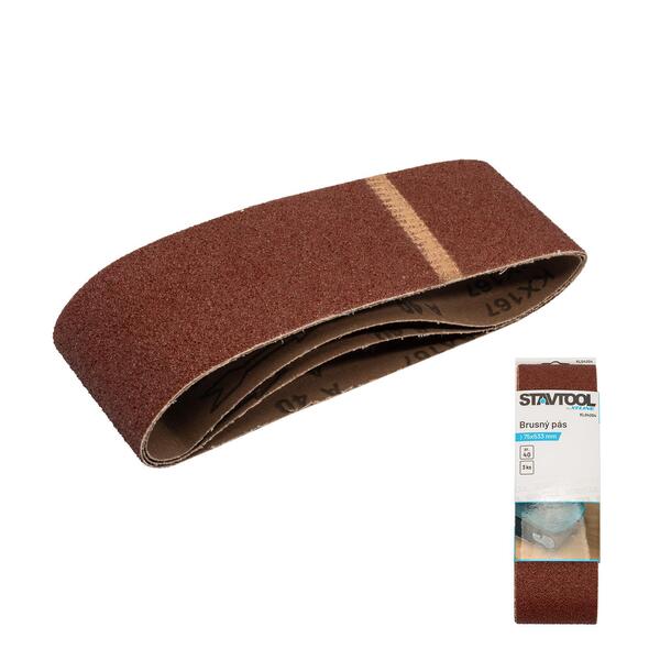 Pás brusný/75x533mm/zr,120/1bal/3ks 1