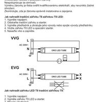 LED trubice ORO-GLASS-POWER-T8-150-24W-DW 3600lm 4000K 2