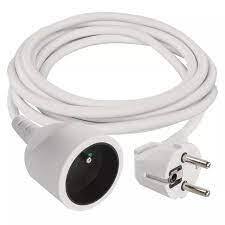Prodlužovací kabel 3m 1zásuvka  bílý PVC 1,5mm P0113R 1