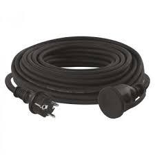Venkovní prodlužovací kabel 10 m / 1 zásuvka /černý/ guma-neopren / 230 V / 2,5 m P01710R 1