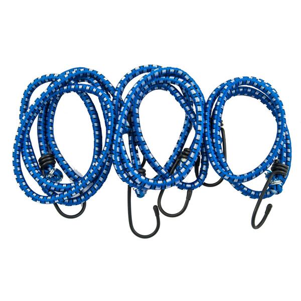 Sada gumových upínacích popruhů s hákem, 80,120,150cmcm,3ks 1